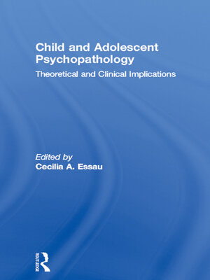 cover image of Child and Adolescent Psychopathology